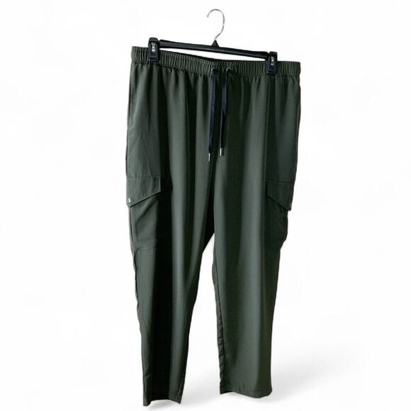 89th + Madison Slack Pants Womens Plus 16 Elastic Waist Drawstring Active NWT - Picture 1 of 11